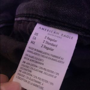 Black-Ripped American Eagle Jeans